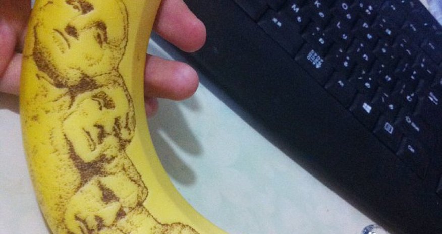 Artist uses needle to create brilliant portraits on bananas - PHOTO+VIDEO
