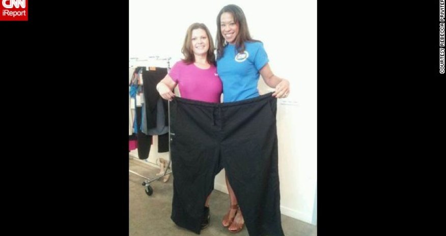 Home workout videos help iReporter lose 200 pounds - PHOTO