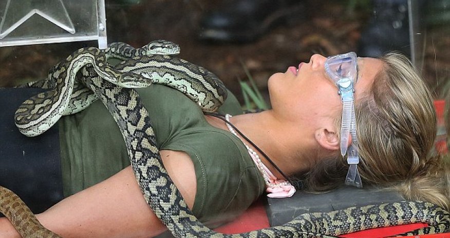 Celebrity shakes with fear after facing snakes - PHOTO+VIDEO