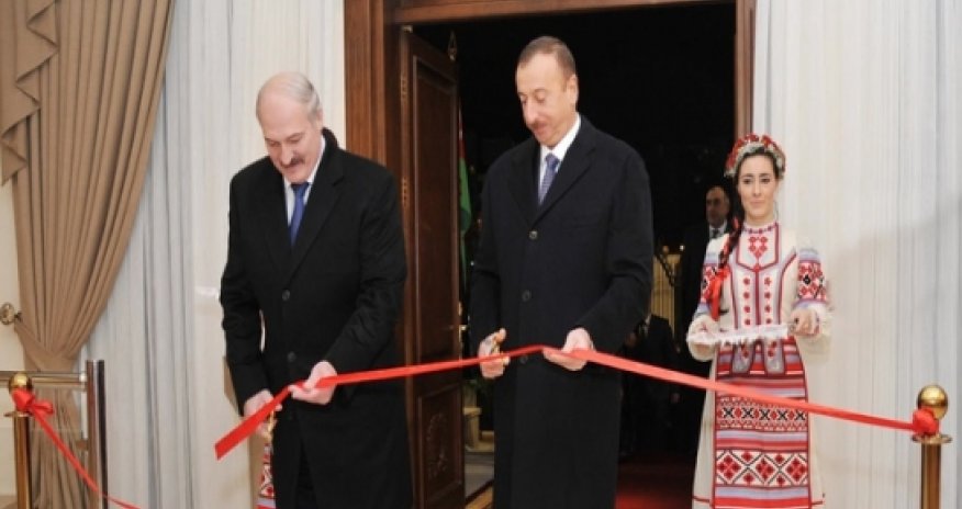 Aliyev, Lukashenko attend opening of new Belarusian embassy building in Baku