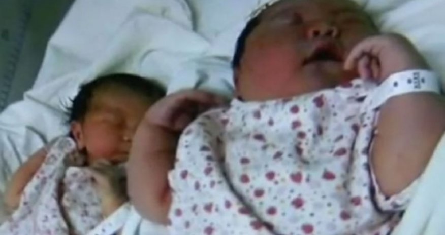 Woman gives birth to massive 13lbs 10oz baby - VIDEO