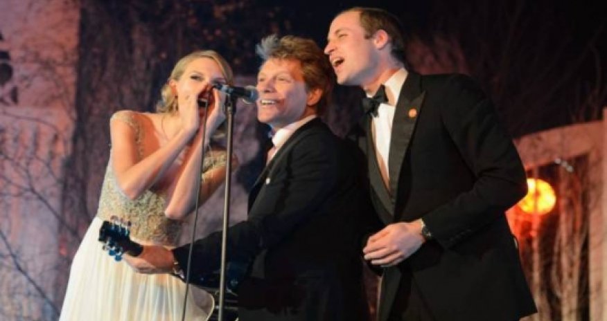 William sings Livin’ on a Prayer with Bon Jovi and Taylor Swift - VIDEO