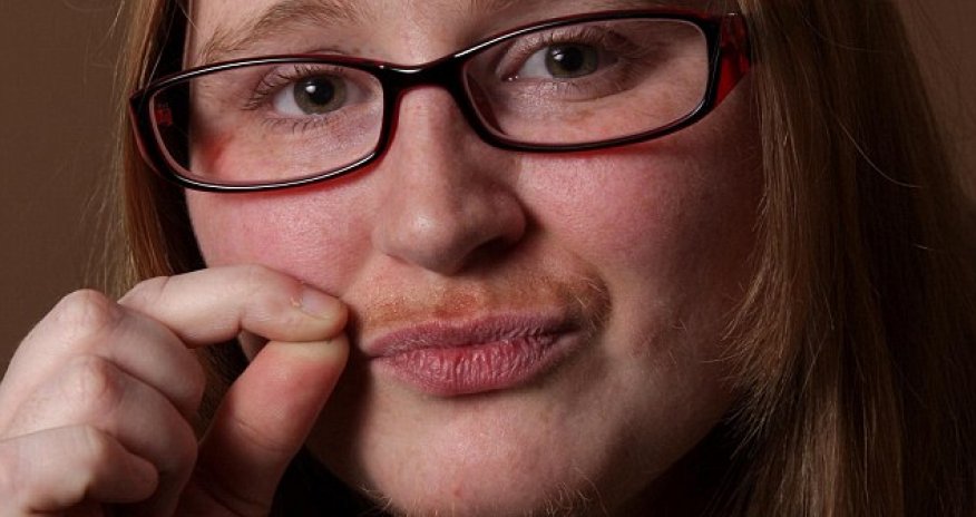 Woman grows moustache for Movember - PHOTO
