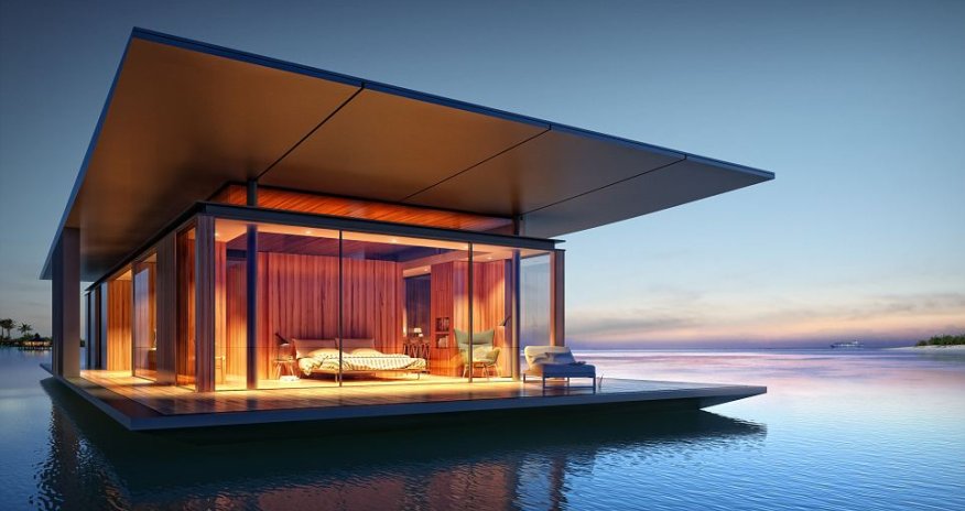 Architect designs incredible two bedroom floating home - PHOTO