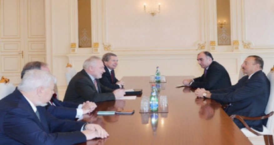 Azerbaijani president receives OSCE Minsk group co-chairs