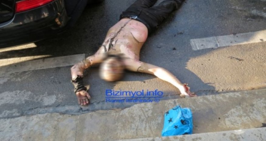 Self-immolation in central Baku - VIDEO