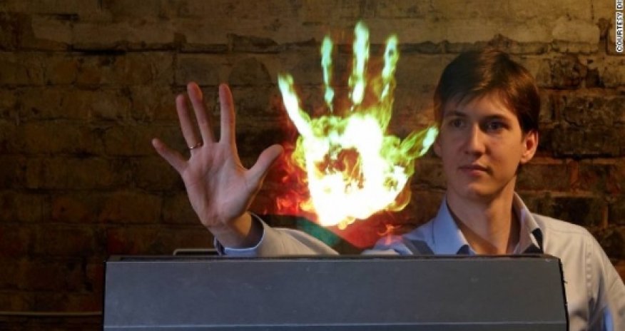 Could touch display projected on mist replace physical screens?