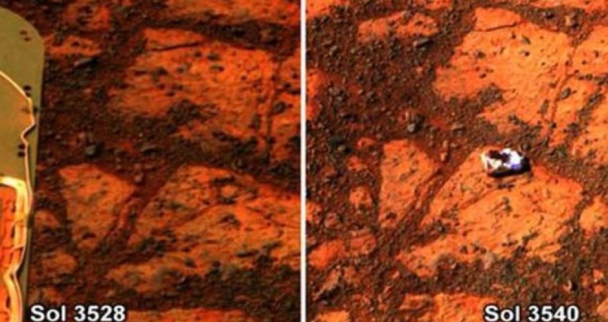 Martian rock with looks like a JELLY DOUGHNUT