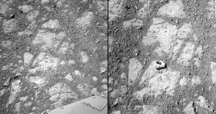Mystery rock spotted on Mars