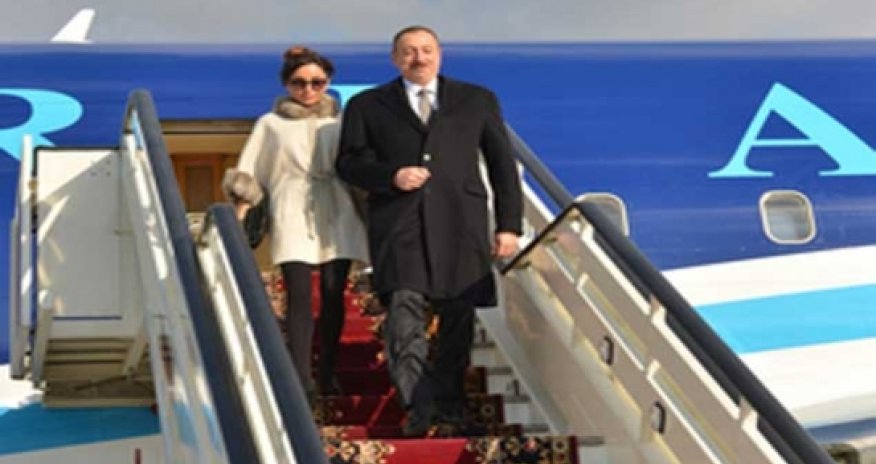 Azeri president, first lady arrive in Sochi for Olympics