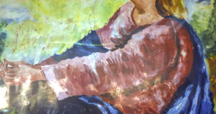 Artist gets a taste for painting with his tongue - PHOTO