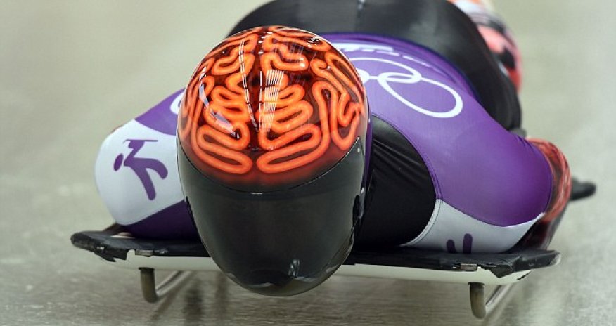 Sochi skeleton athletes prove they've got a head for fashion - PHOTO