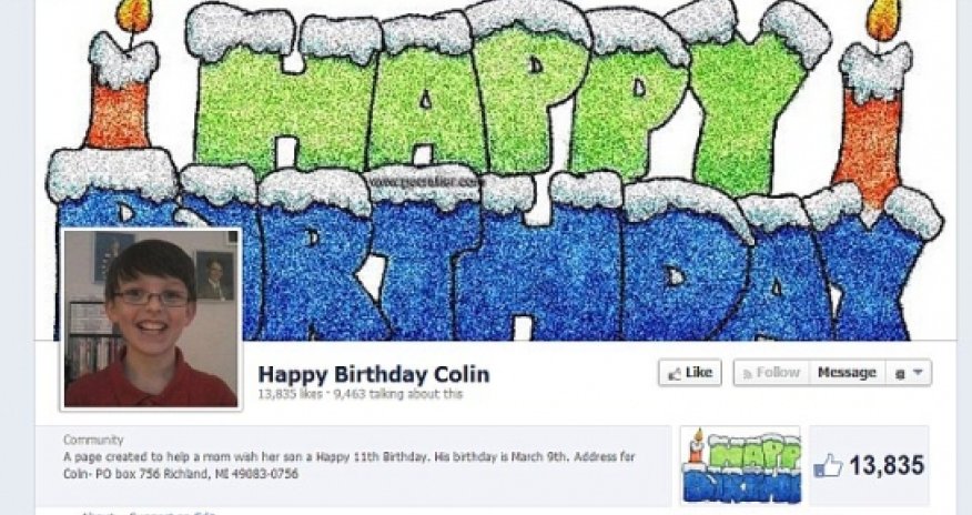 Little boy has 13,000 new friends after mom created Facebook page
