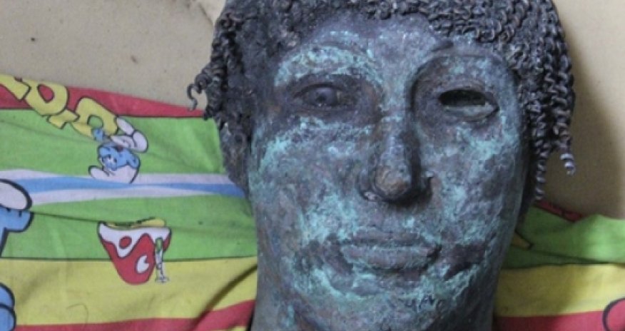 'Priceless' bronze statue of Greek god Apollo found in Gaza Strip