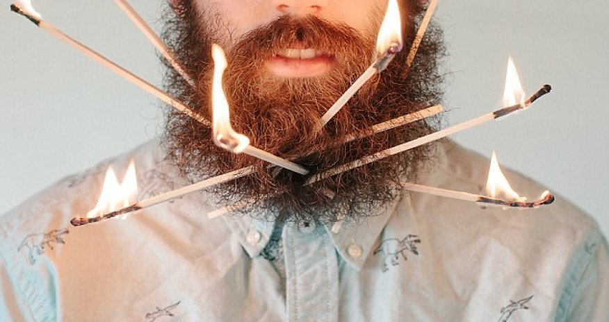 Are those flaming matches in your beard? - PHOTO
