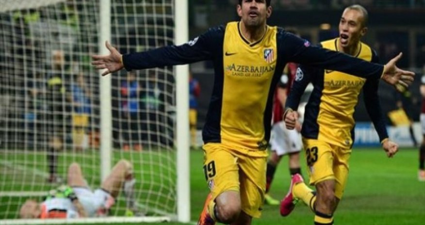 Costa strikes late as Atletico sink Milan