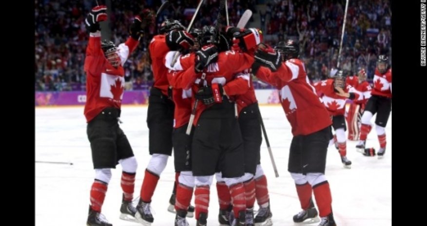 Canada breaks U.S. hearts with golden goal in women's ice hockey