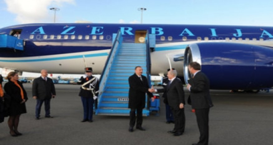 Azerbaijan`s President arrives in Netherlands for working visit