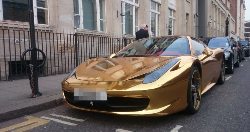 This £200,000 gold Ferrari convertible is fit for a kickboxing champion - PHOTO