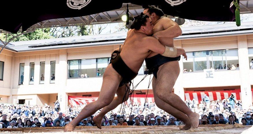 Sumo wrestlers go ga-ga for their adorable babies - PHOTO