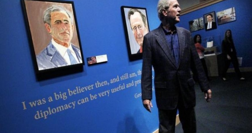 George W Bush exhibition: Five artistic politicians