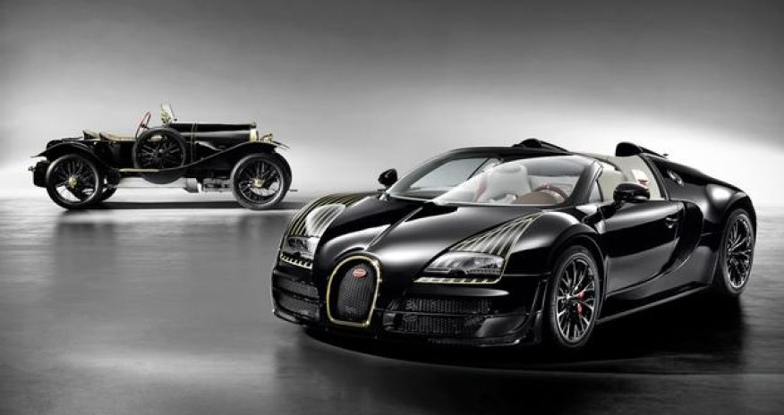 Bugatti rolls out the gold-trimmed 'Black Bess' Veyron - PHOTO
