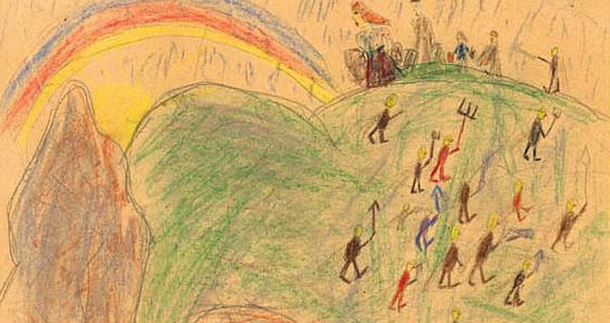 'Haunting' art by Jewish children in WW2 concentration camp - PHOTO