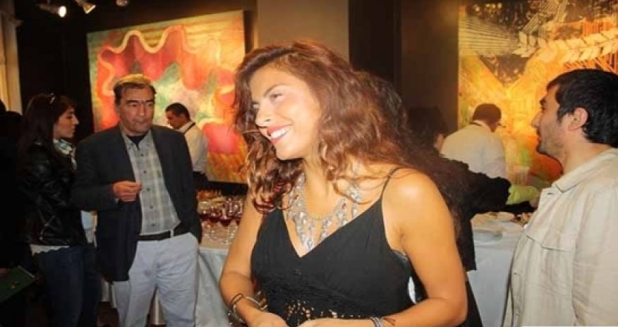 Aida Mahmudova attends exhibition by innovative artist Butunay Haqverdiyev