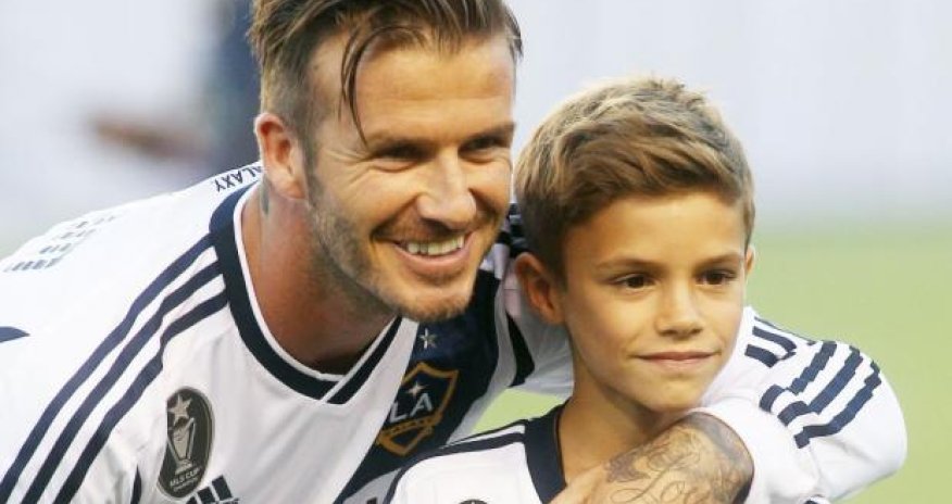 Devid Bekhem oğlu ilə birlikdə qəzaya düşdü - Fotolar