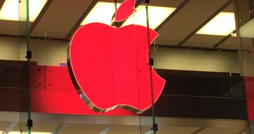Apple store lights up its iconic logo red in support of World Aids Day