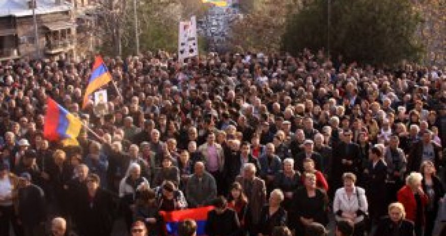 Очередной митинг армянской оппозиции - ВИДЕО