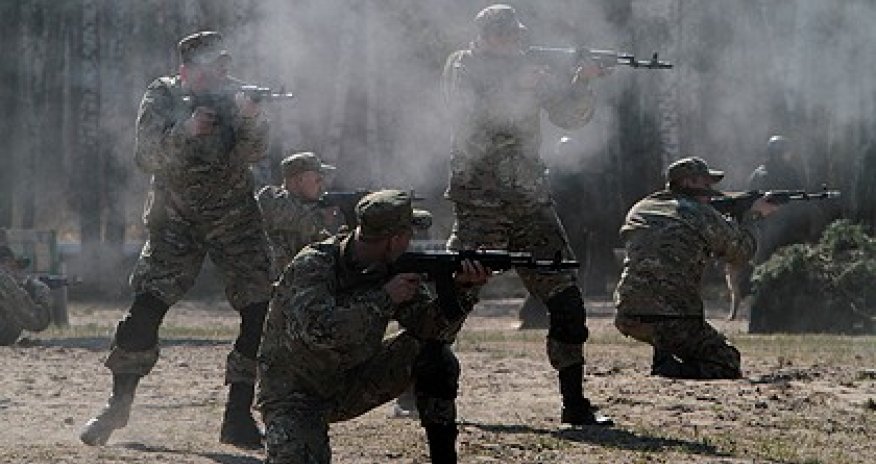 Украинские военные в ходе учений использовали фото Путина