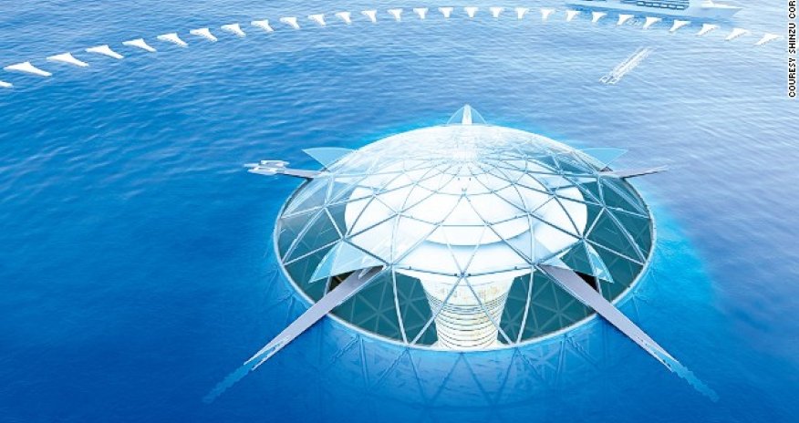Japan's Ocean Spiral proposed as giant underwater city