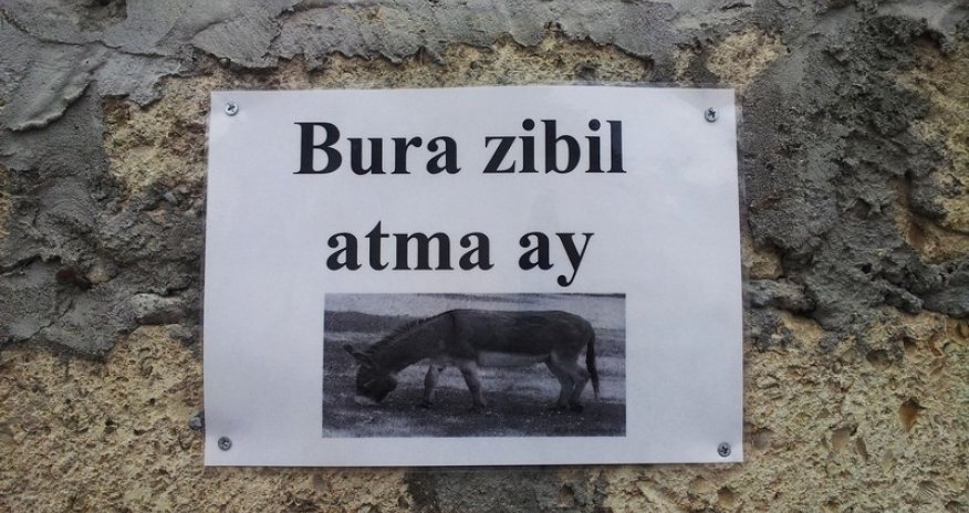 Креативные надписи на бакинских улицах