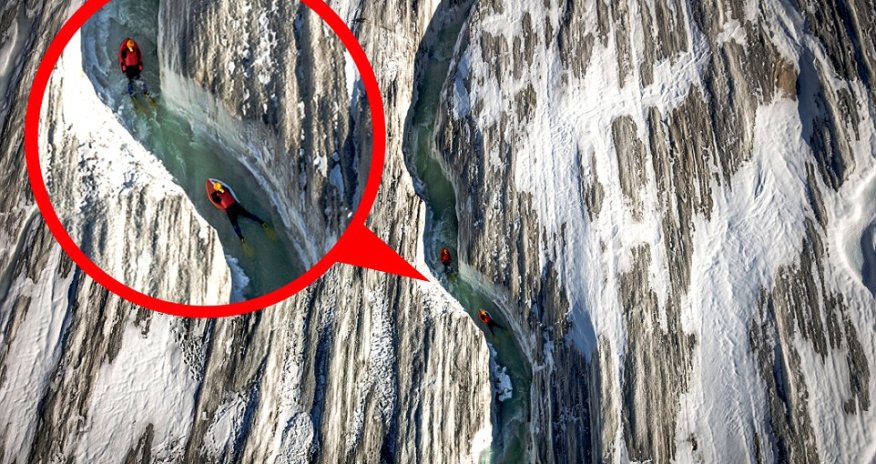 That's a different kind of water-skiing!