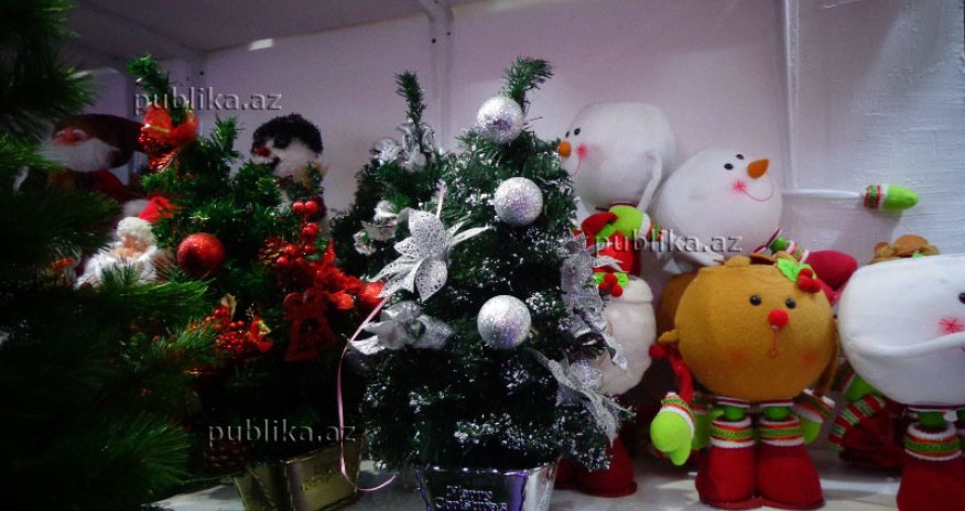 Bakıda fantastik qiymətə yolka - FOTOLAR