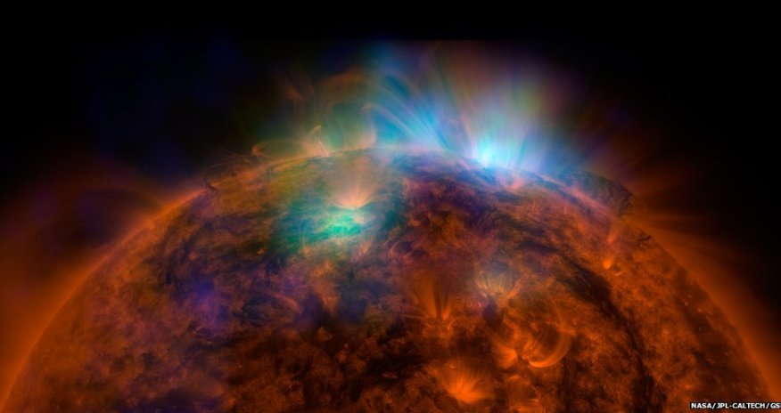 Sun's sizzling X-rays photographed from space