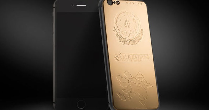 В CAVIAR появился золотой iPhone 6 Azerbaijan