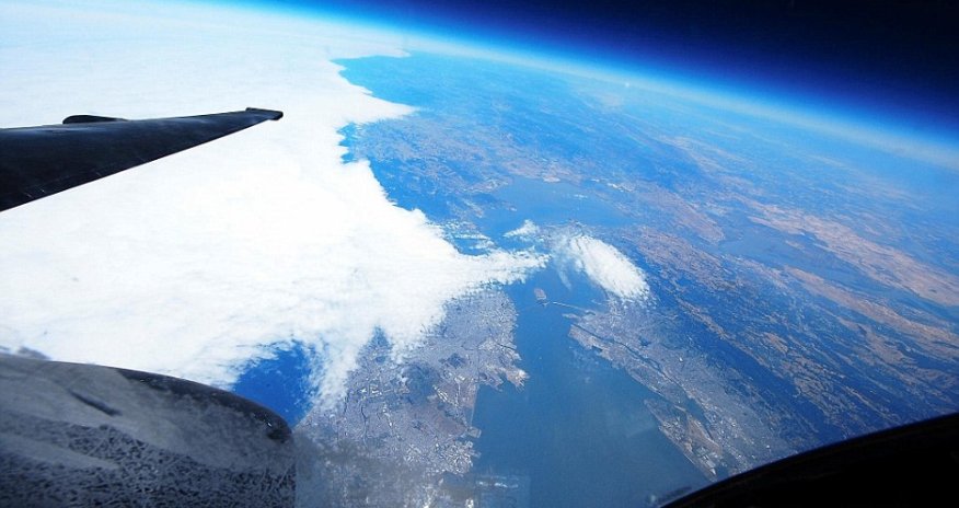The World from the edge of space