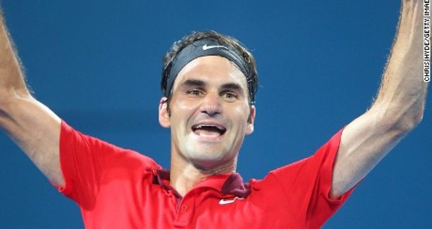 1,000th win for Roger Federer as he takes Brisbane title