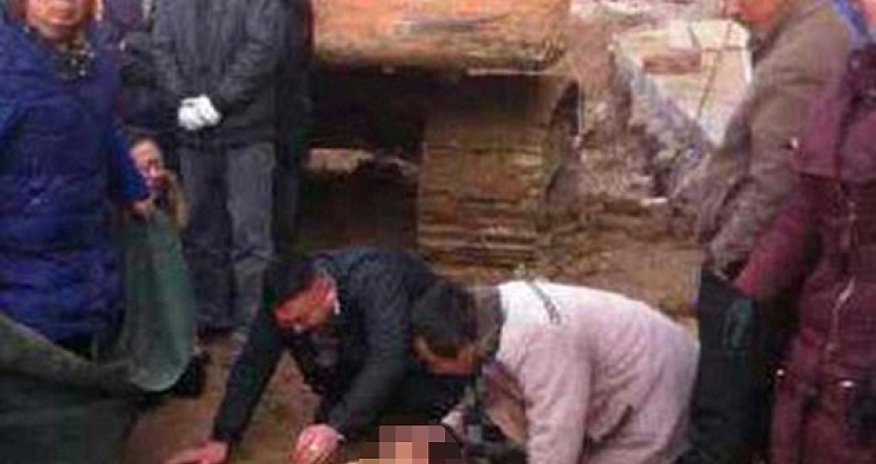 Horrifying moment wife was crushed to death