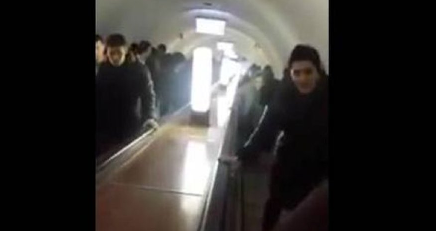 Bakı metrosunda nasazlıq - VİDEO