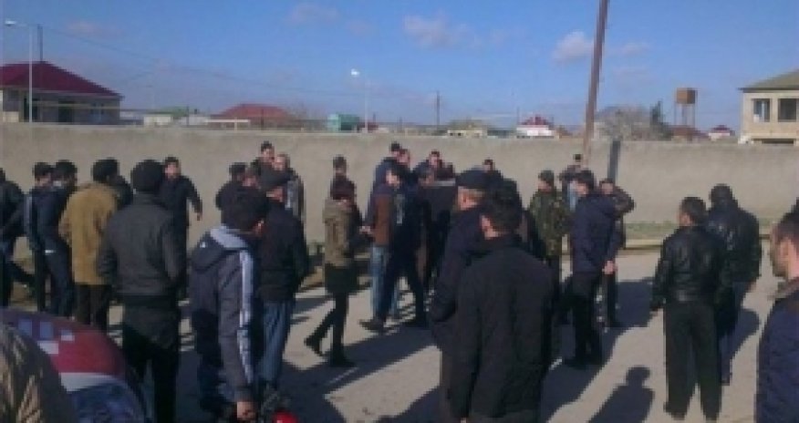 Акция протеста в поселке Говсаны
