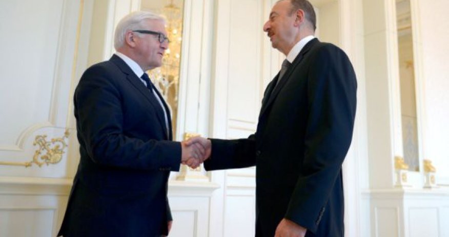 Ильхам Алиев на встрече со Штайнмайером