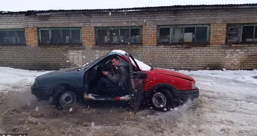 Car made from two front ends welded together