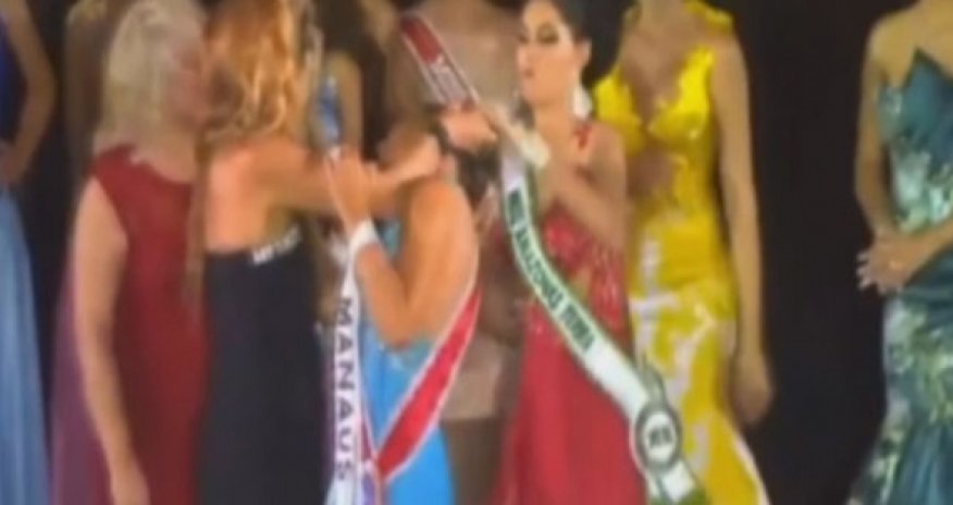 Gözəllik yarışmasında qısqanclıq davası - VİDEO