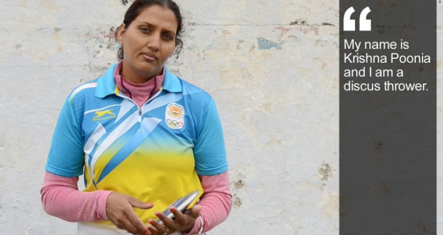 Krishna Poonia: Discus diva champions Indian girl power