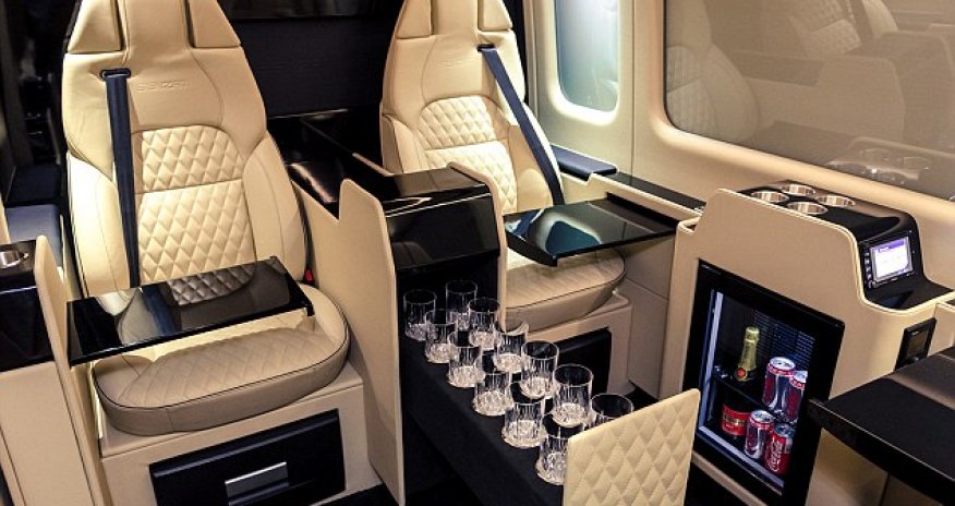 The Mercedes with a private BATHROOM