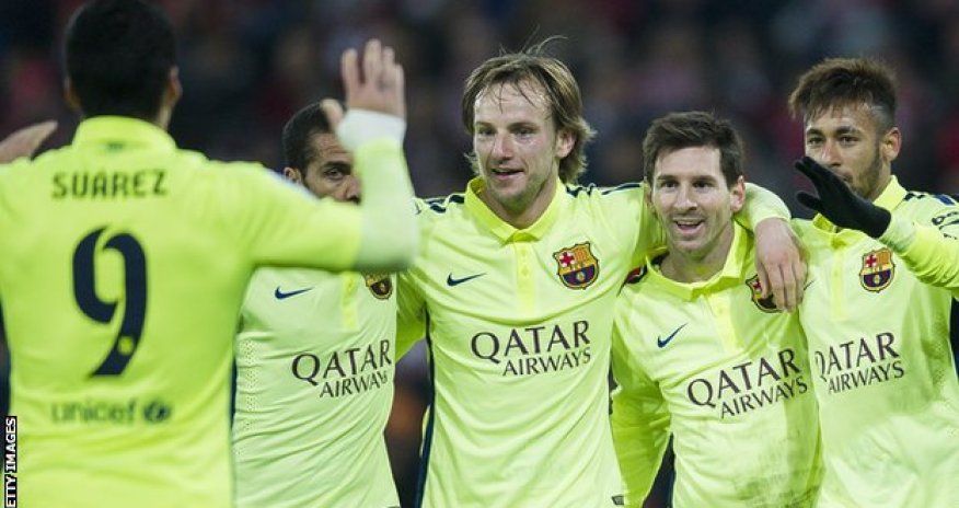 Ath Bilbao 2 - 5 Barcelona