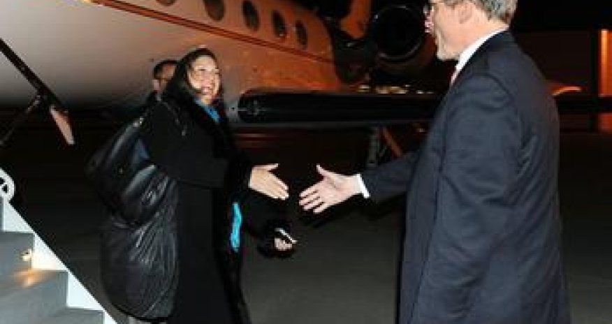 Viktoria Nuland arrives in Baku